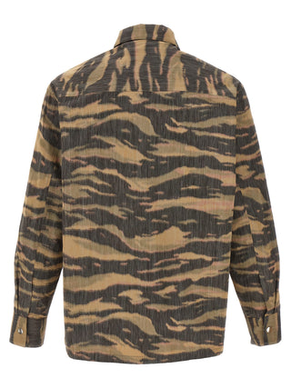 Blusa multicolor de poliéster