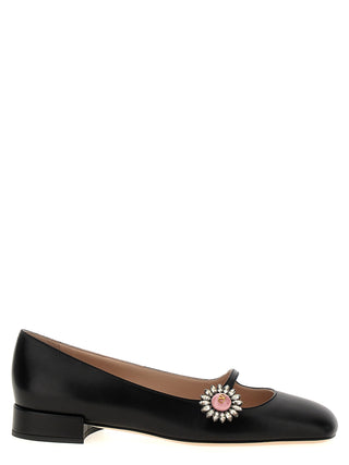 Black Calfskin Ballet Flats