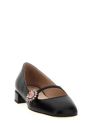 Black Calfskin Ballet Flats