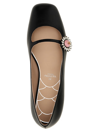 Black Calfskin Ballet Flats