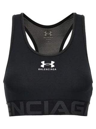 Black Polyester Sport Bra