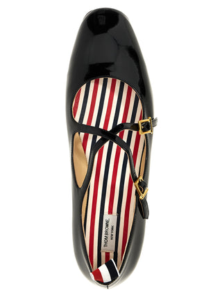 Black Lamb Leather Ballet Flats