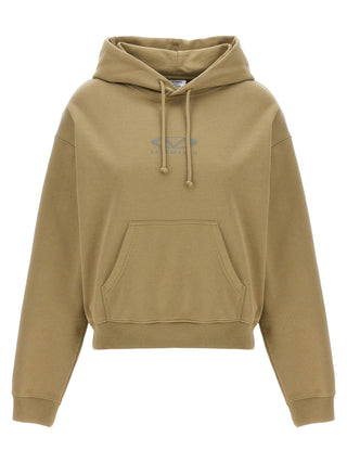 Beige Cotton Hoodie