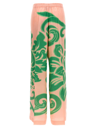 Multicolor Viscose Casual Pants