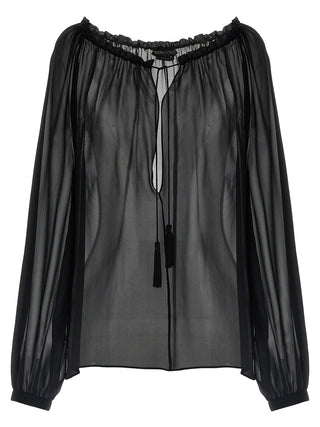 Black Silk Blouse