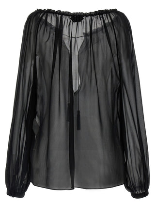 Black Silk Blouse