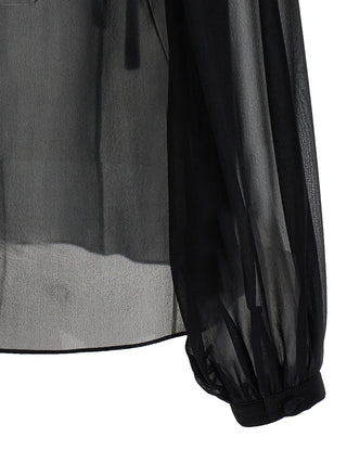 Black Silk Blouse