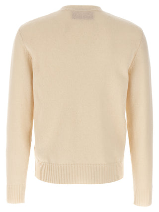 Beige Virgin Wool Cardigan