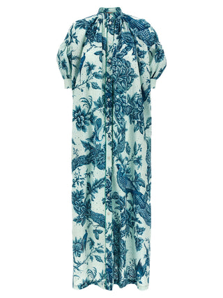 Multicolor Cotton Long Dress