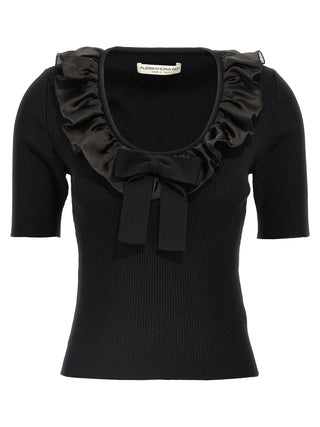 Black Wool T-Shirt