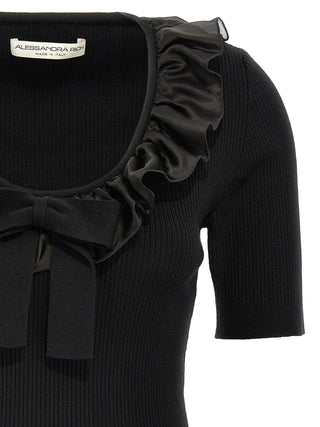 Camiseta negra de lana