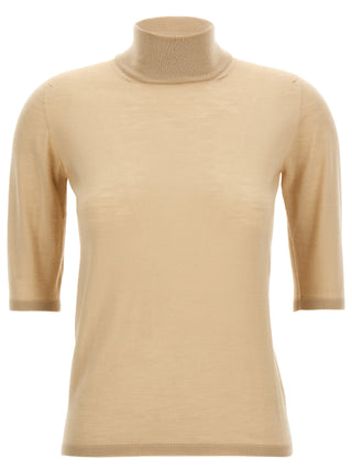 Beige Virgin Wool Cardigan