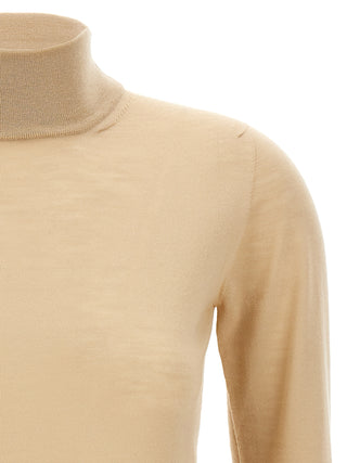 Beige Virgin Wool Cardigan