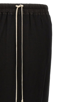 Black Cotton Mini Skirt