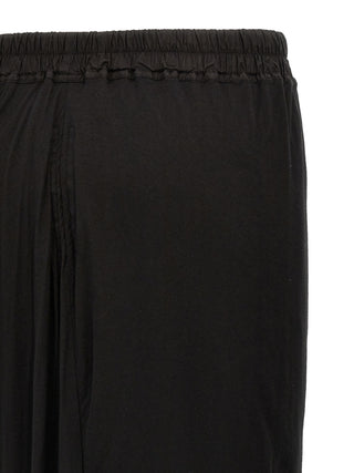 Black Cotton Mini Skirt