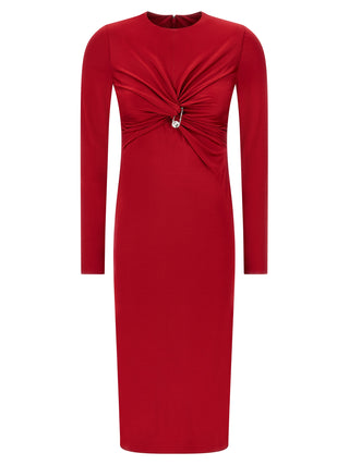 Multicolor Viscose Midi Dress