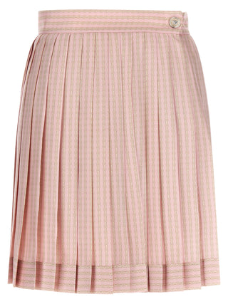 Multicolor Silk Long Skirt