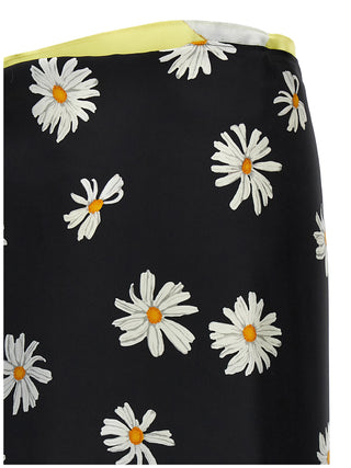 Multicolor Silk Mini Skirt