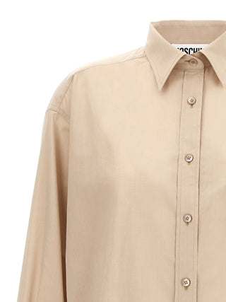 Blusa beige de algodón