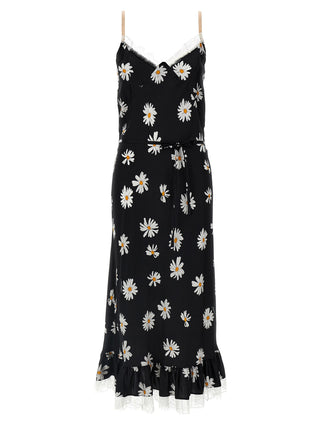 Black Silk Midi Dress
