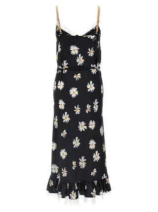 Black Silk Midi Dress