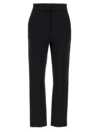 Black Polyamide Casual Pants