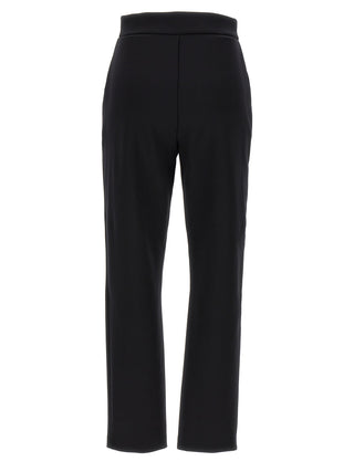 Black Polyamide Casual Pants