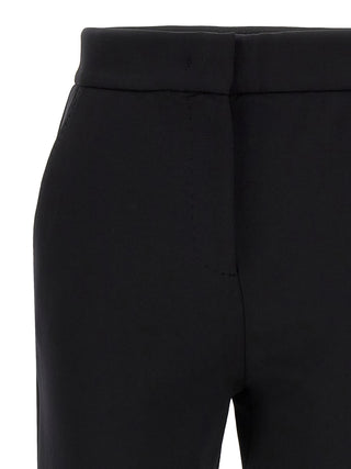 Black Polyamide Casual Pants