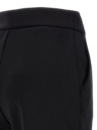 Black Polyamide Casual Pants