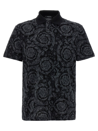 Gray Cotton Polo Shirt