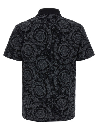 Gray Cotton Polo Shirt