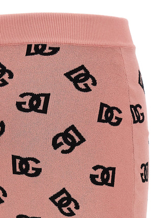 Multicolor Viscose Midi Skirt