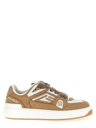 Zapatillas bajas beige de poliéster