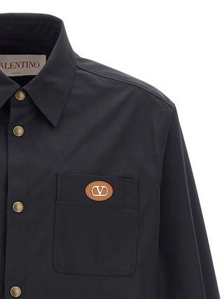 Blue Polyester Full-Length Jacket