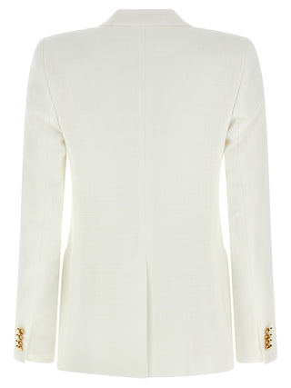 White Viscose Blazer