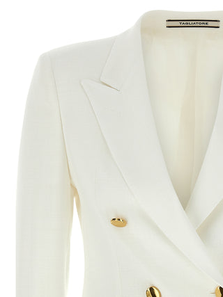White Viscose Blazer