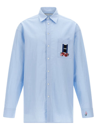 Blue Linen Blouse