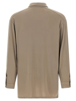 Gray Polyester Blouse