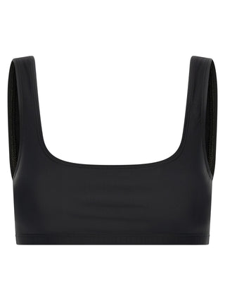 Black Polyamide Tank Tops