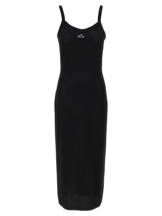 Black Viscose Midi Dress