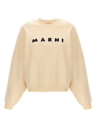 White Cotton Sweatshirt
