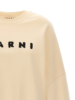 White Cotton Sweatshirt