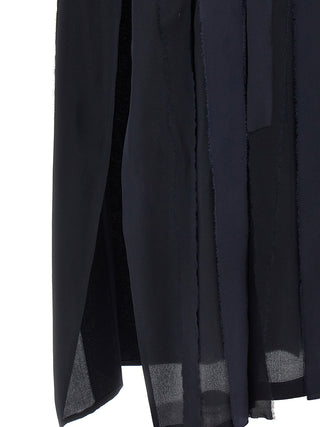 Blue Silk Long Dress
