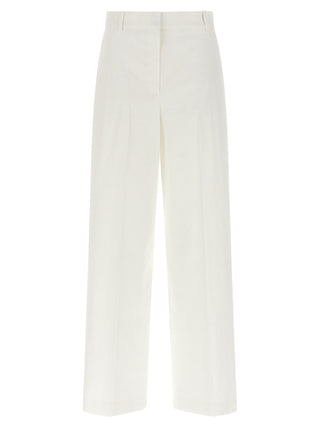 White Linen Casual Pants