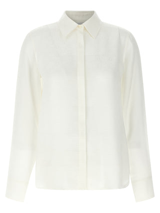 White Silk Blouse