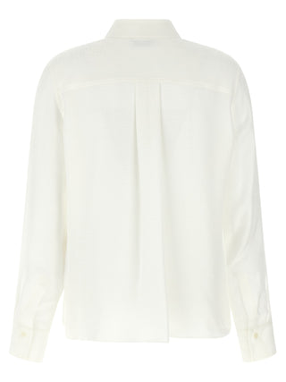 White Silk Blouse