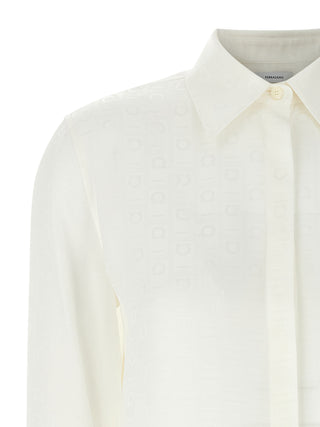 White Silk Blouse