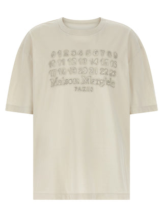 Camiseta de algodón beige