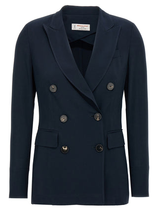Blue Viscose Blazer