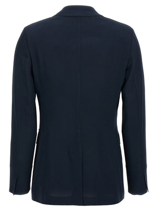 Blue Viscose Blazer